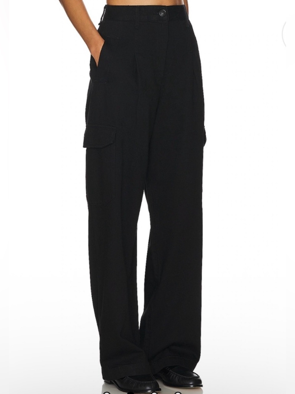 rag & bone Featherweight Cassidy Tailored Cargo Jeans Wide Leg 30